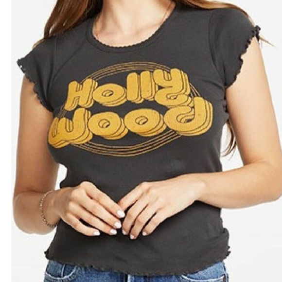 Chaser Tops - NWT Chaser Baby Rib “Hollywood” T-shirt!